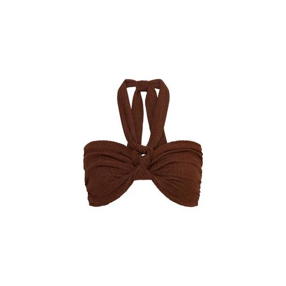 NEW FAITHFULL THE BRAND glenda top in chocolate - Picture 3 of 3